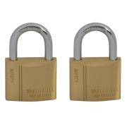 Brass Padlock Keyed Alike 2 x 40mm